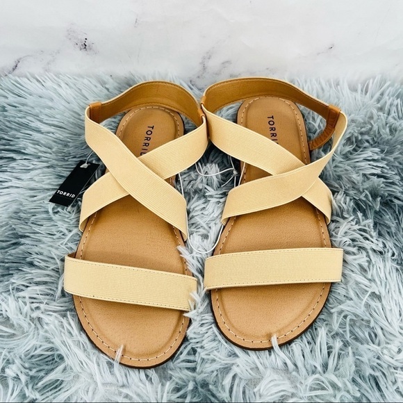 Torrid Stretch Band Sandal - Beige - Picture 4 of 8